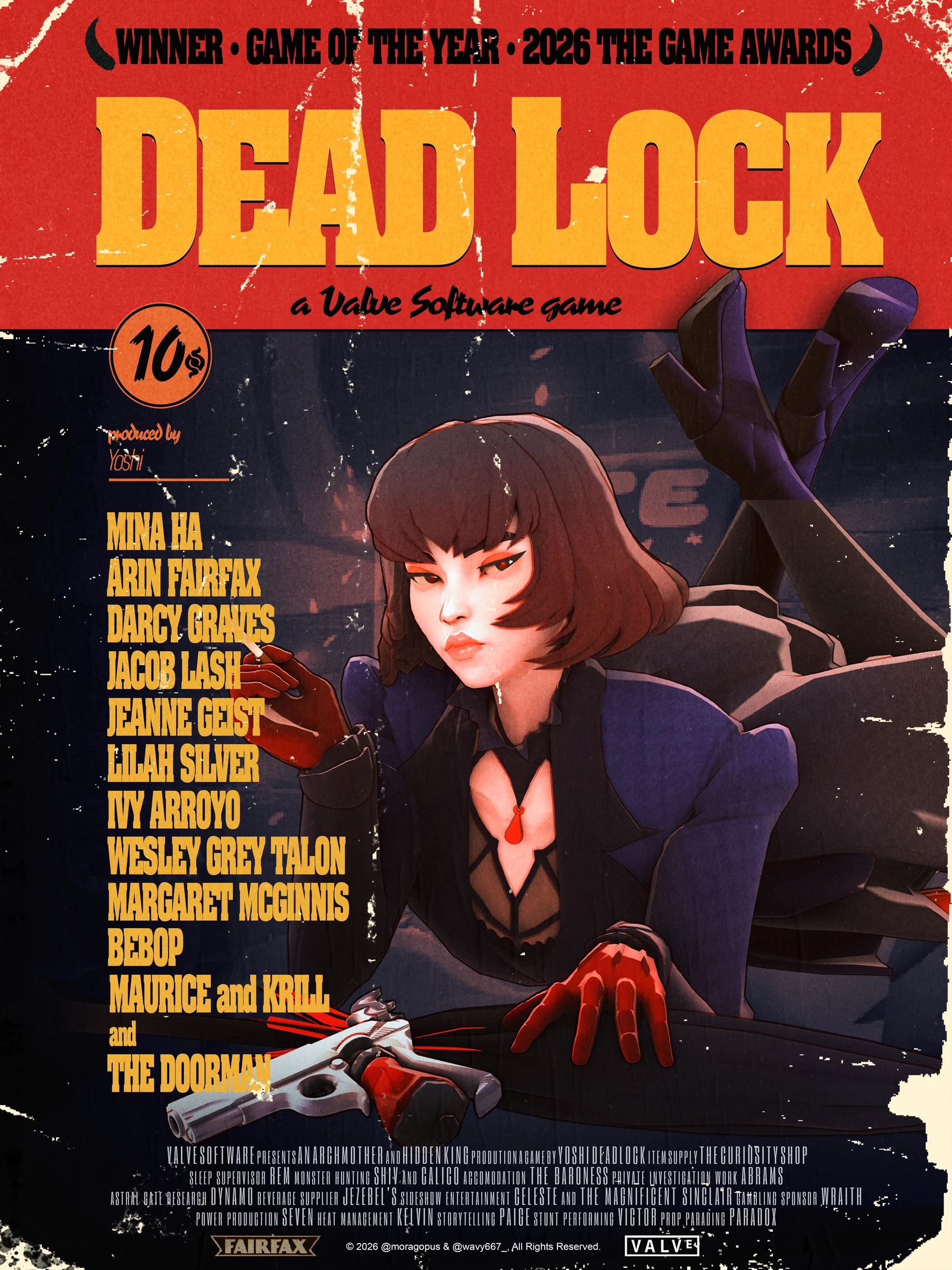 Pulp Fiction Poster, digital artwork by Mòrag and Wavy